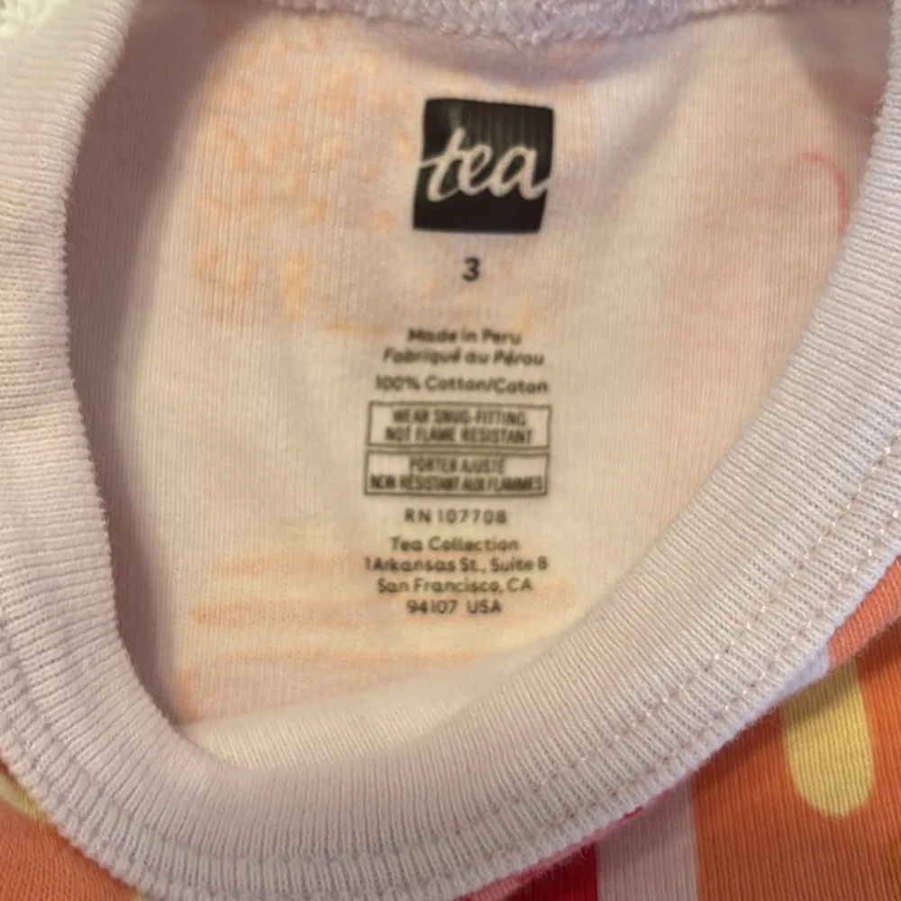 Tea In Your Dreams Popsicle Parade Shortie Pajamas size 3‎